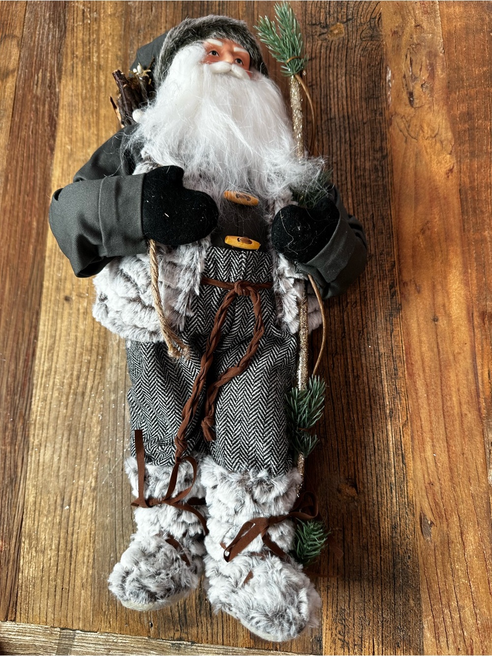 Kids Winter Woodland Santa Costume - Gray and White - Picture 6 of 6